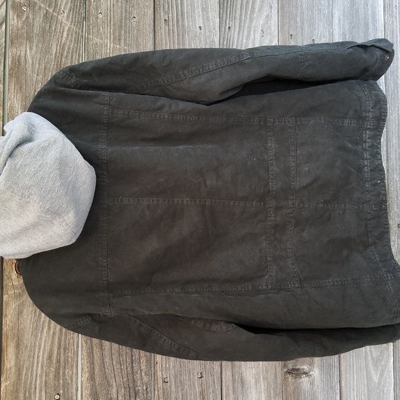 Levi's Black Jacket with Gray Hood Size XL - Picture 5 of 16